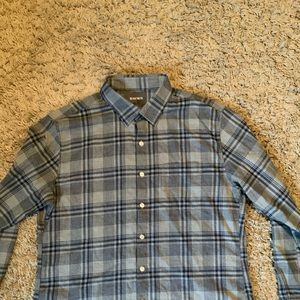 Bonobos Men’s Flannel Shirt Slim Large Short